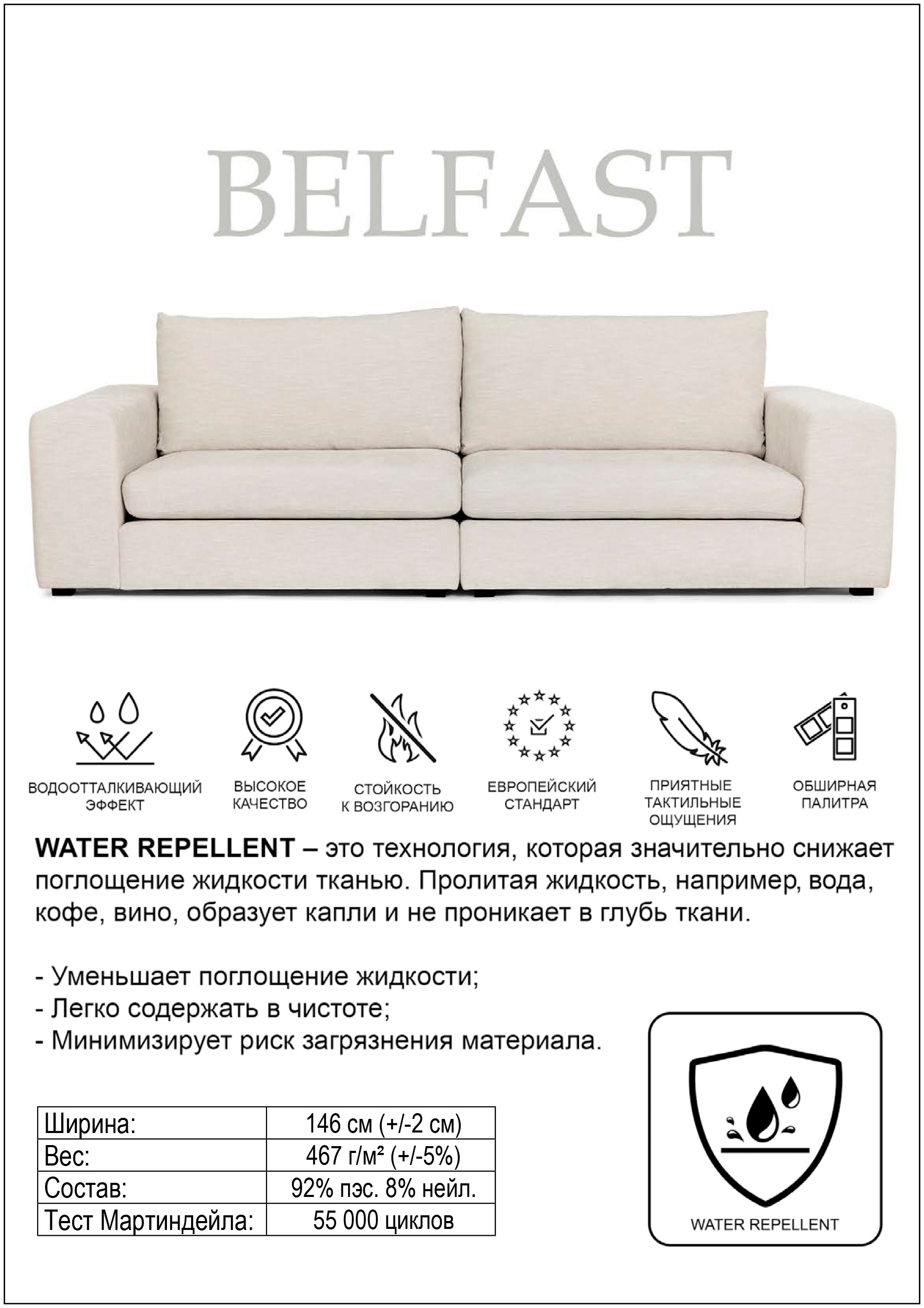 Тканина від виробника меблів ТМ Ваші Меблі Belfast😎