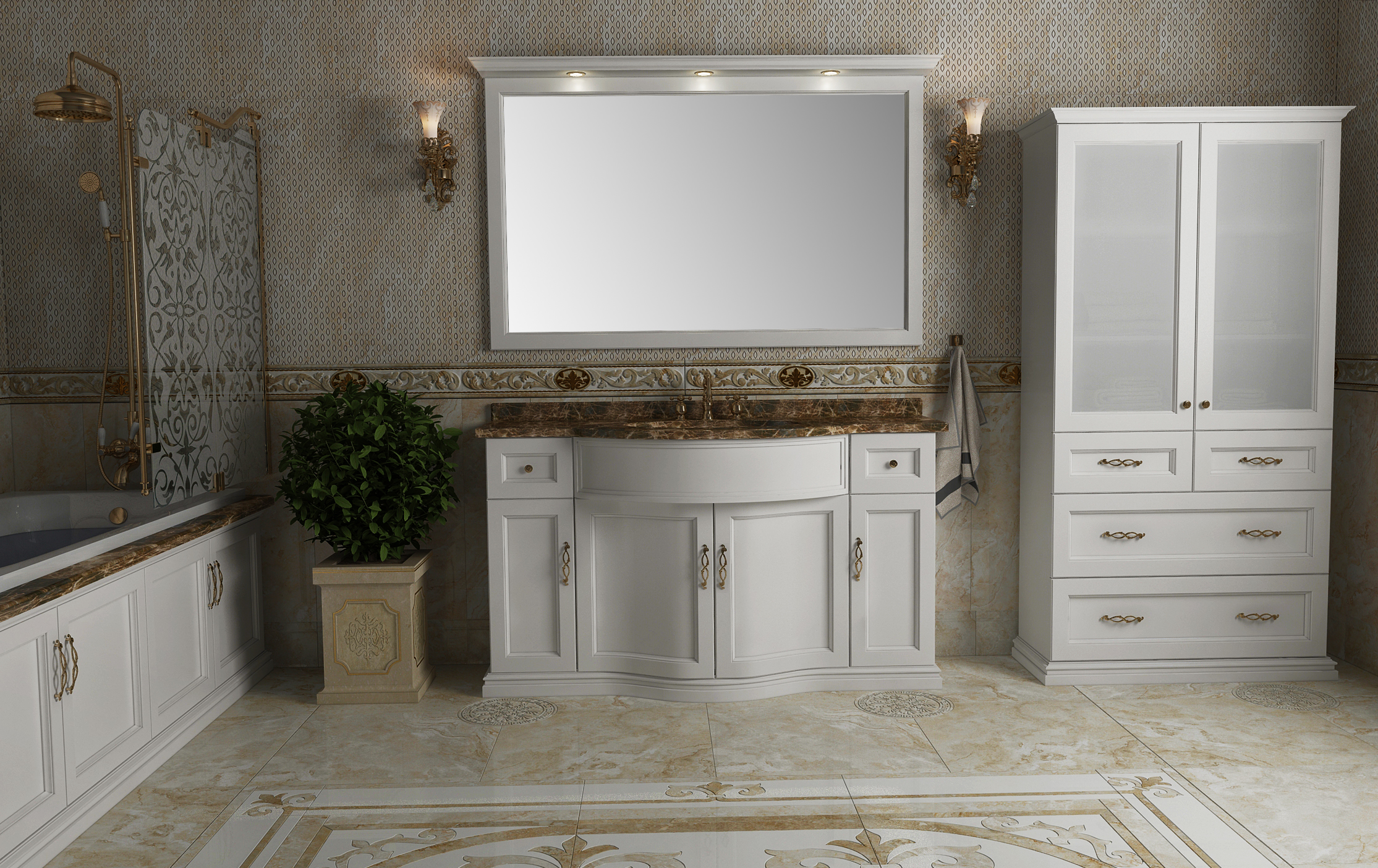 47-1512302233 Тумба під умивальник у ванну кімнату 3347🛁